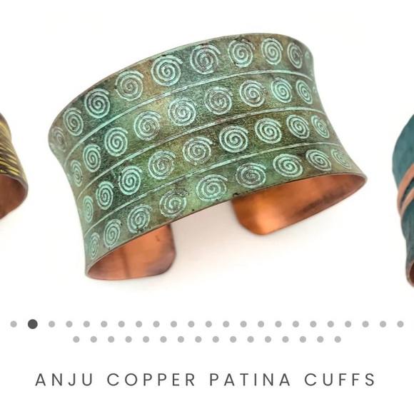 Anju Jewelry Jewelry - Anju Copper Patina Cuff
